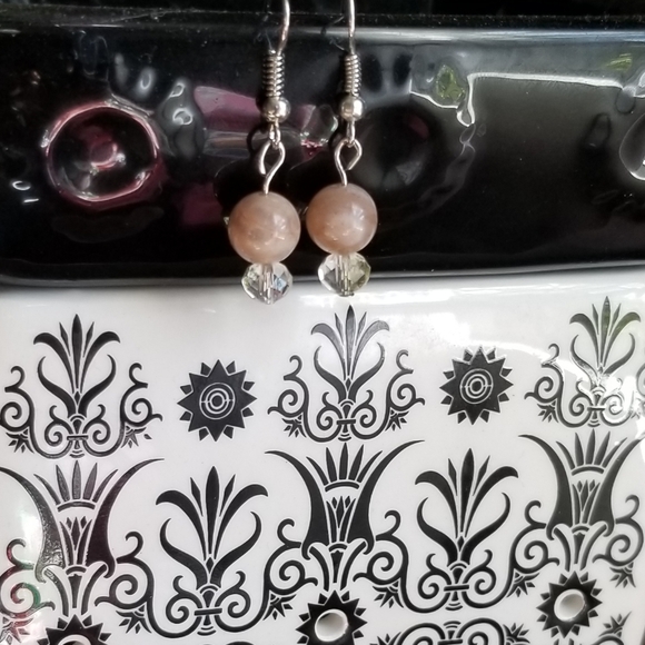 Sunstone Dangle Earrings - Picture 3 of 3